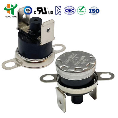 KSD301 ترموستات درجه حرارت کنترل شده KSD301 ترموستات دو فلزی برای فن خنک کننده خودرو