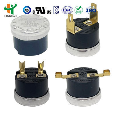 KSD301 H31 کنترلگر دمای ترموستات دو فلزی با 100000 چرخه و محدوده -10 ~ 300 °C برای فن خنک کننده خودرو