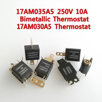 17AM035A5 250V 10A ترموستات دو فلزی 17AM028A3
