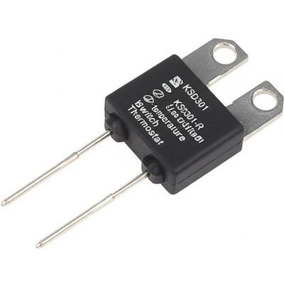 KSD301 ترموستات دو فلزی سوئیچ دمای عمل سریع با 100000 چرخه 250V 16A و محدوده 0-250 °C
