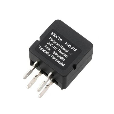 250V 2A KSD-01F ترموستات دو فلزی پلاتینی با مقاومت با محدوده 0 ~ 150 ° C و کیس بیکلیت