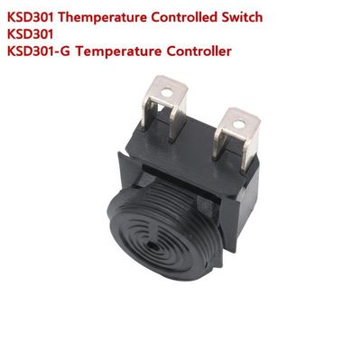 KSD301 ترموستات دو فلزی با 100000 چرخه 250V 16A و محدوده دمای 0-250 °C