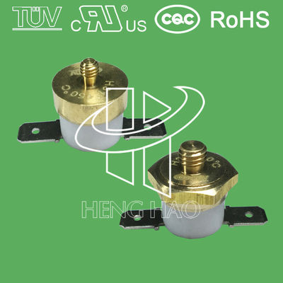 bimetal temperature cutout switch with M4, M5,M6,M16 copper head H31 250V 16A 0 to 250 degree centigrade