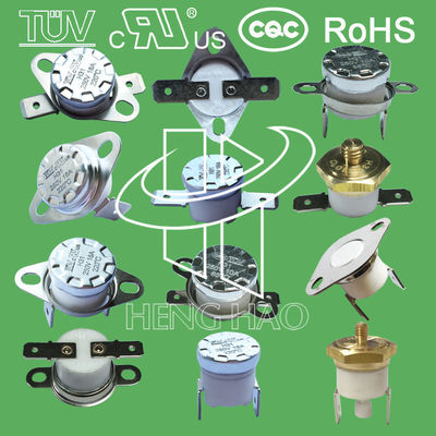 bimetal temperature cutout switch with M4, M5,M6,M16 copper head H31 250V 16A 0 to 250 degree centigrade